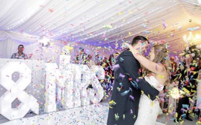 First Dance with Confetti Shower