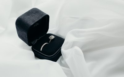 Tiffany's Engagement Ring & Wedding Ring