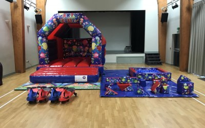 bouncy castle and softplay package