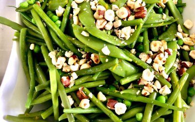 Green Bean, Mange Tout, Orange and Hazelnut Salad