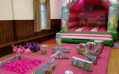 Unicorn Bouncy Castle & Soft Play Package