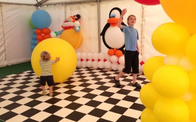 childrens zone, giant balloons