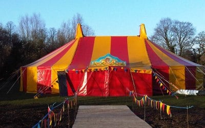 Small circus show tent hire