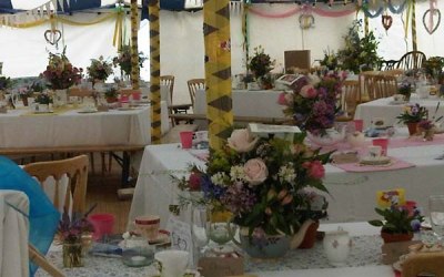 vintage tents and vintage wedding tent hire