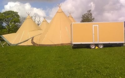 Our Tipi coloured Luxury Loos