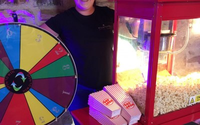 Popcorn Machine and Roulette Wheel