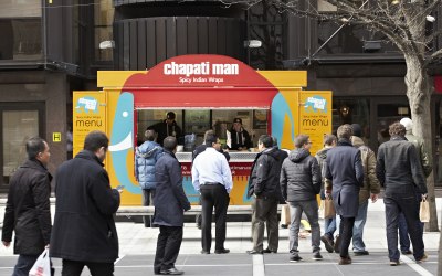 Chapati Man at Broadgate Circle