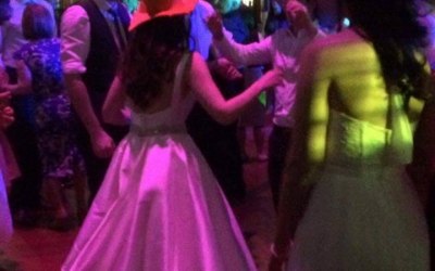 Bride with cone on head
