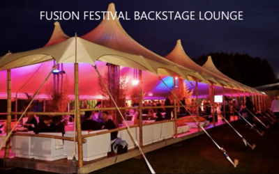 LED Wash Lights for back Stage at Fusion Festival