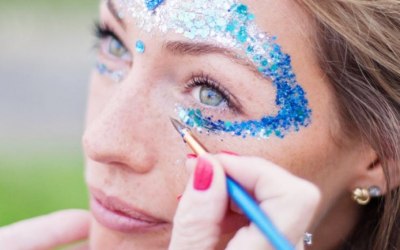 Chunky Glitter Festival Face Paint