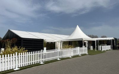 Wedding marquee outside
