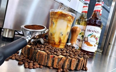 Our to Iced Coffee's with a variety of flavour options