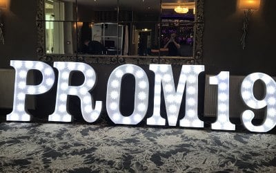 PROM 19 Light Up Letters
