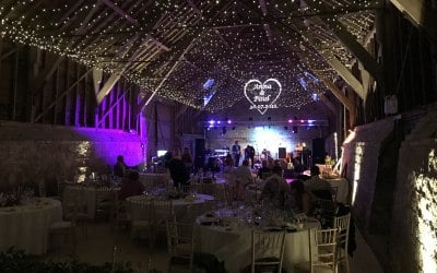 Fairy Light Canopy, projection and stage lighting