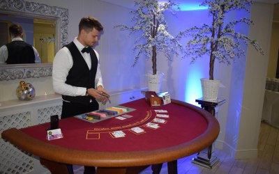 Trained Croupiers dressed in smart uniform