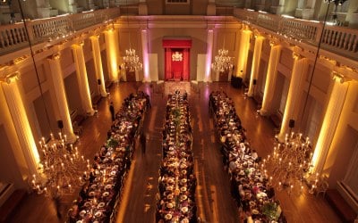 Banquet setup at Whitehall 