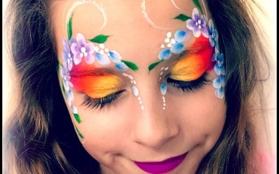 Girls Face Painting by Fey Faces Oxfordshire