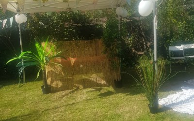 garden party setup