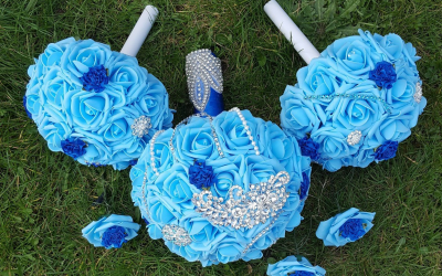 Something Blue Bouquet Set