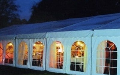 Overnight marquees to hire