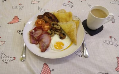 We also provide a farmer's breakfast on a plate!
