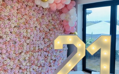 Our Premium Pale Pink Rose wall, perfect for Baby showers, Weddings, Birthdays, Christenings, Hen Parties and more