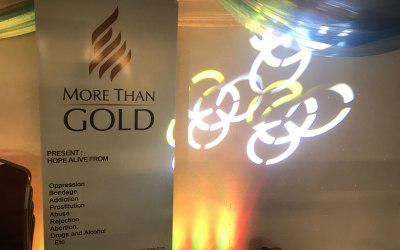 Lighting & effects provided for "More Than Gold" events