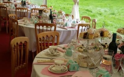 Wedding afternoon tea for 140 guests