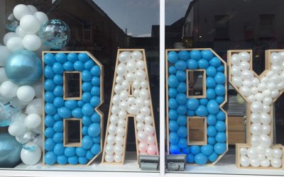 4ft BABY Letters With Balloon Garland