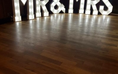 4 ft LED 'Mr & Mrs' Letters 