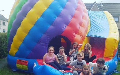 Candy Twist dome Hire glasgow  https://www.splashinflatables.com/category/bouncy-castles/29/candy-twist-disco-dome-with-slide#BodyContent