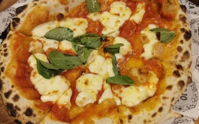 Margherita sourdough pizza