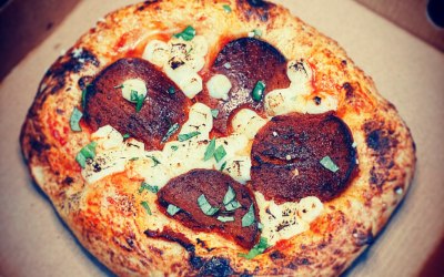 Vegan Pepperoni Sourdough Pizza