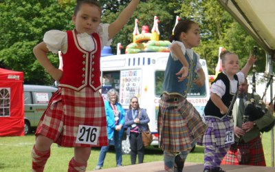Young contestants compete at the Pipes in the Park festival in Colchester