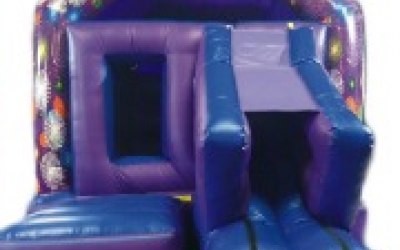 Slide bouncy castle