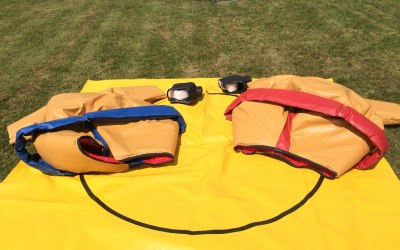 New adult sumo suits with sumo mat