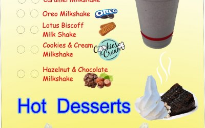 Milkshake and Desserts
