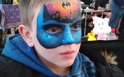 Batman face paint