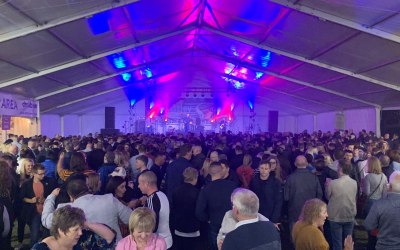 Large scale stage, sound and lighting for Shropshire Oktoberfest 2019