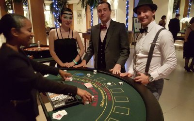 Blackjack table and Croupier for hire