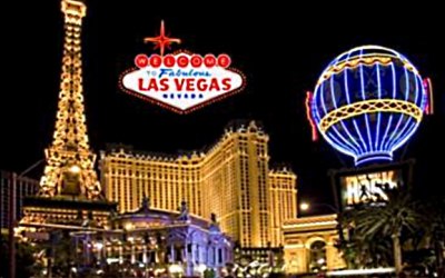 Las Vegas night time backdrop for hire