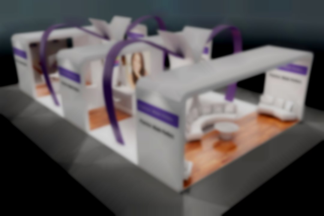 Unique exhibition stand designed to work in different sized spaces Bespoke exhibition service