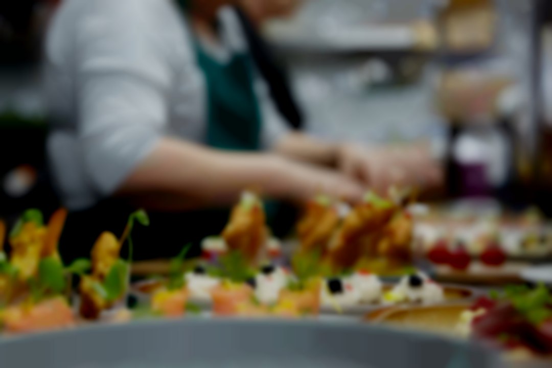 Preparing Canapés Little Pig Food Company