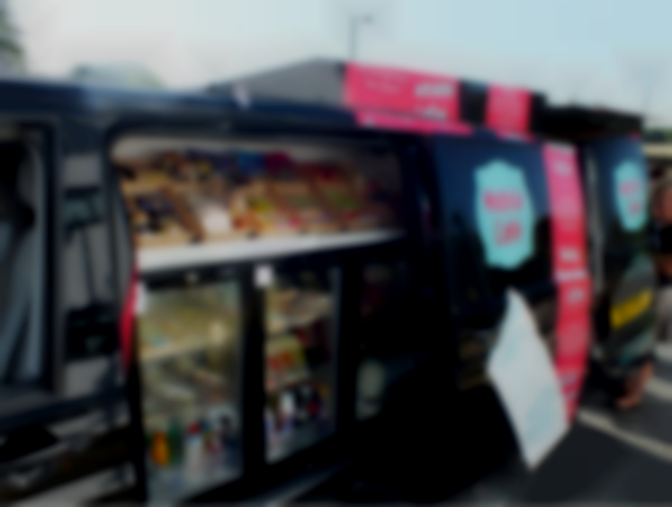 Chilled Fridge build into our Awesome Van We also serve Snacks and Chilled Food