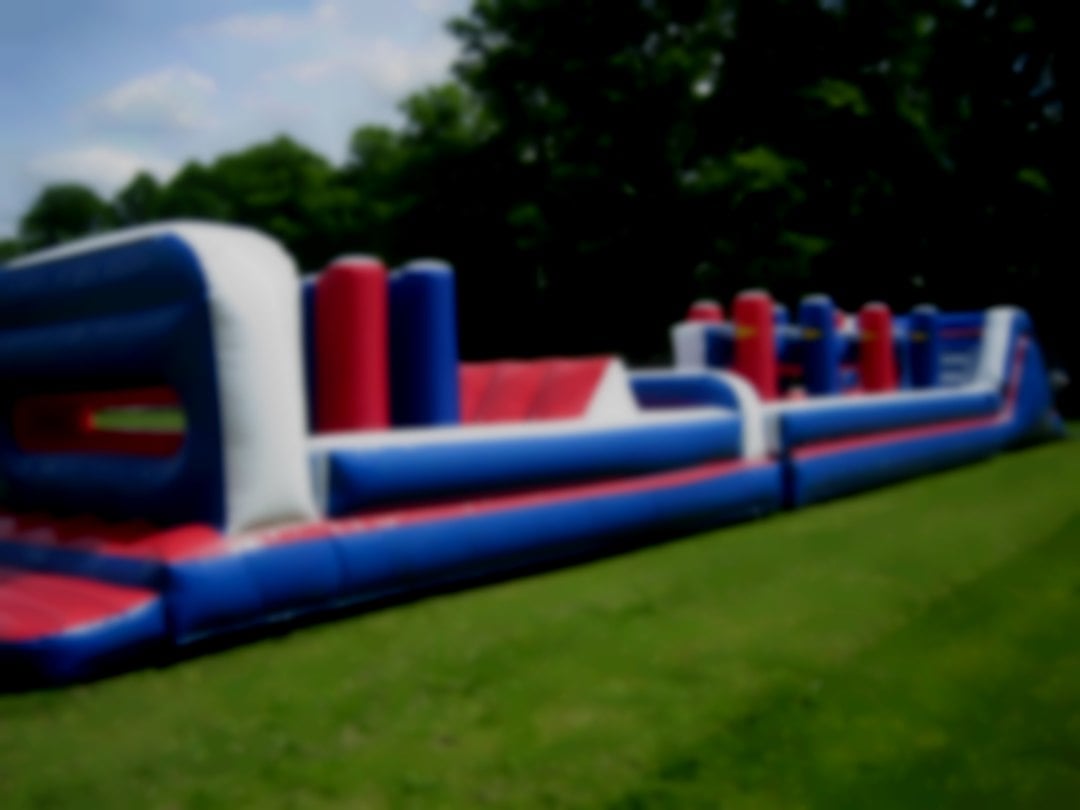 Upto 350ft of Fun! Inflatable Obstacle Course