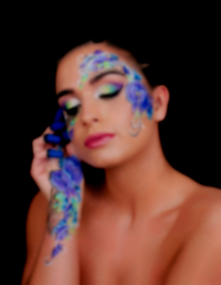 Facepaint combined with Makeup Artistry Pierangela
