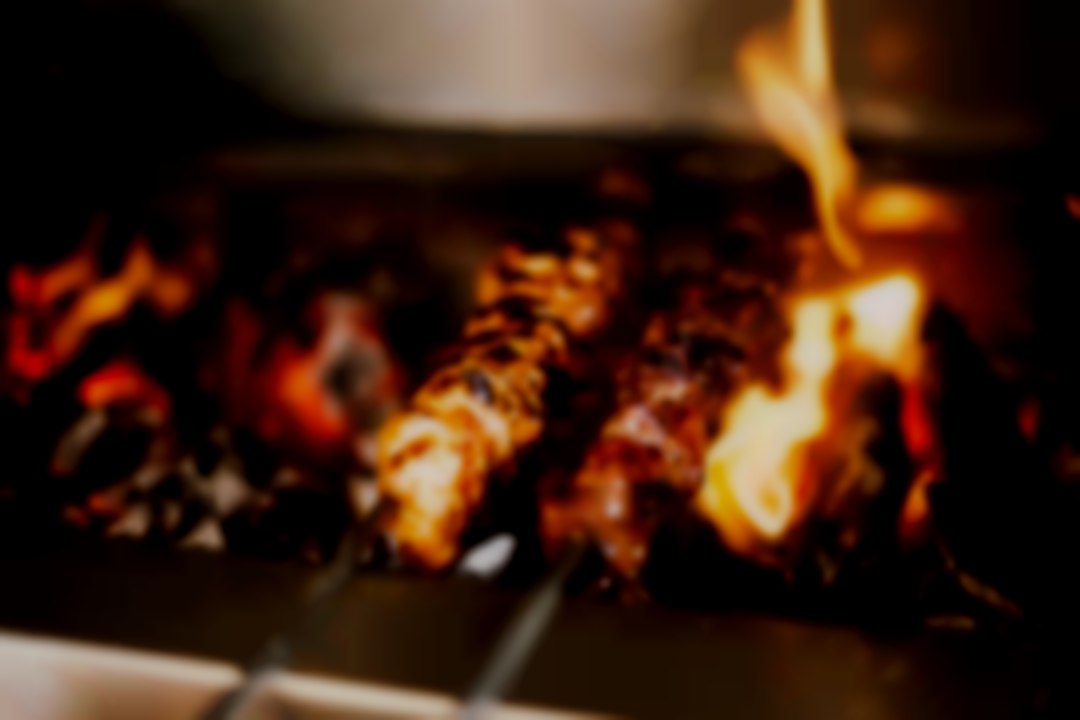 Shish on the charcoal grill.