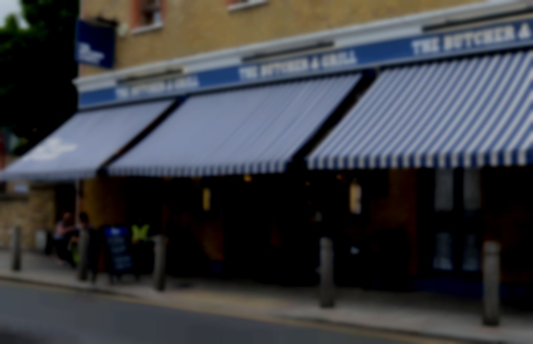 Shop and restaurant frontage in Battersea Deli Butcher Restaurant battersea