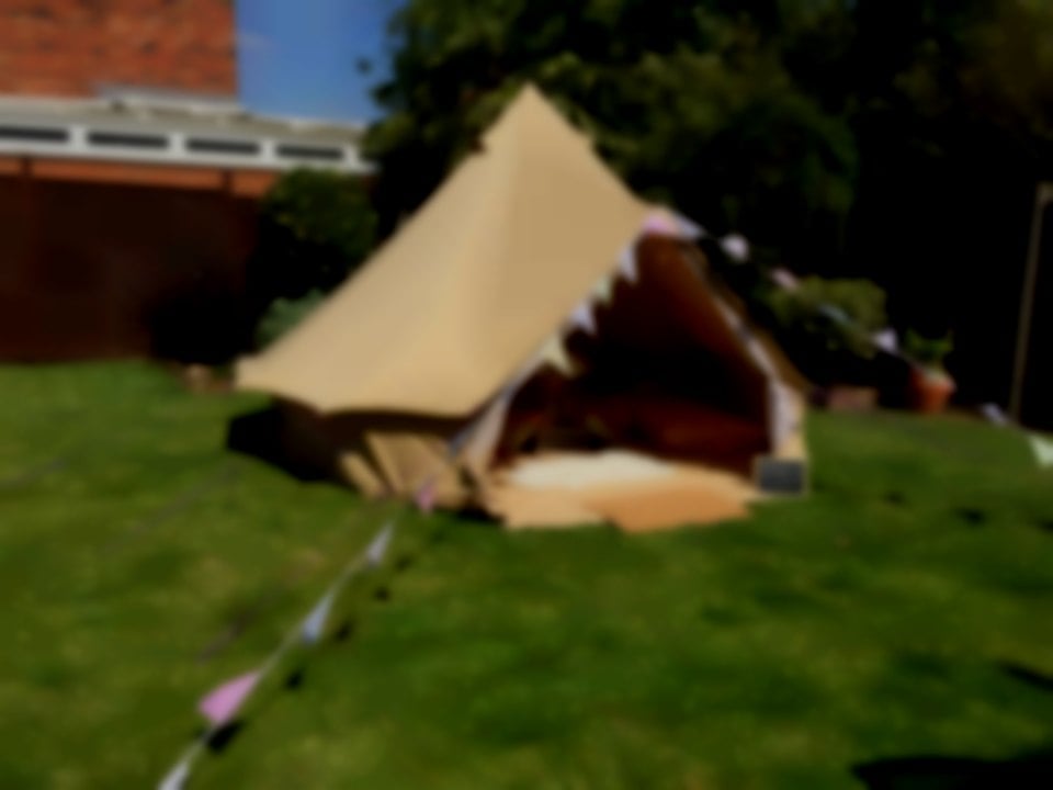 4 meter bell tent hire from £80 Bell tent party vintage dens Northamptonshire