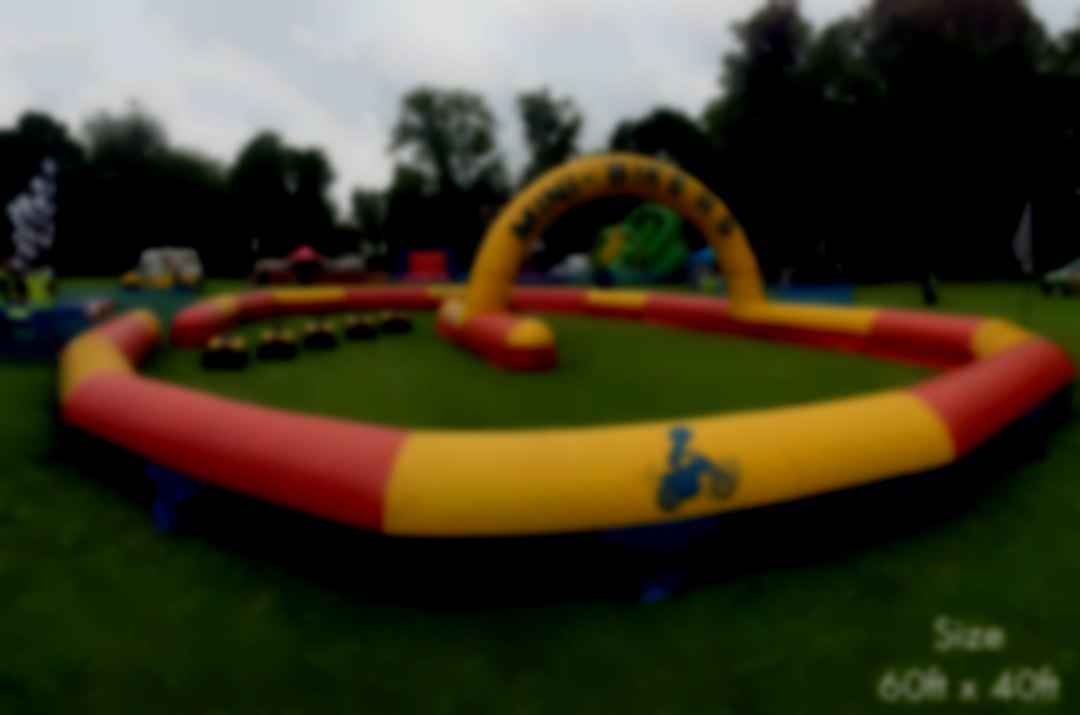 Quad Bikes in inflatable ring 50cc petrol quads Quads N Castles